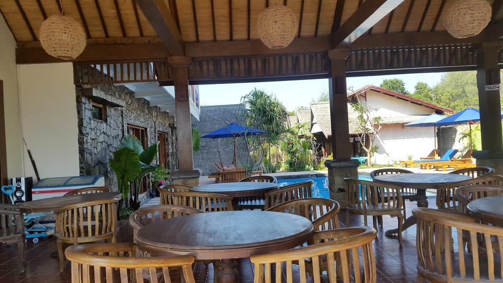 Coral Beach Pizza Cottages Gili Trawangan Eksteriør bilde