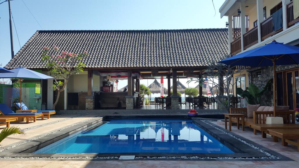 Coral Beach Pizza Cottages Gili Trawangan Eksteriør bilde