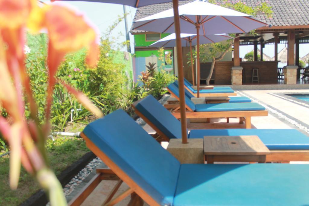 Coral Beach Pizza Cottages Gili Trawangan Eksteriør bilde